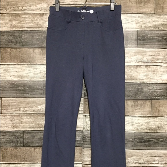 Betabrand Straight Pull On Stretch Pants Women’s S Blue Gray (Inseam 31.5) - Picture 5 of 9